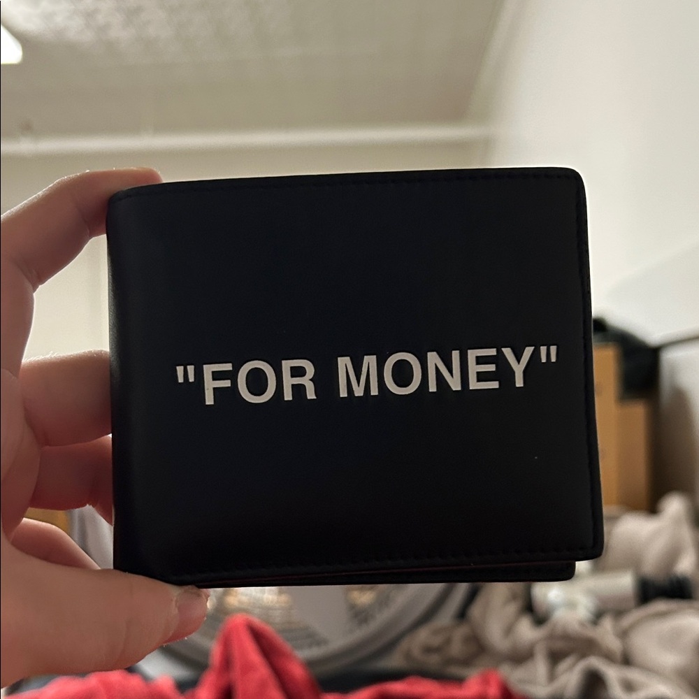 Off-White Black Money Clip Wallet